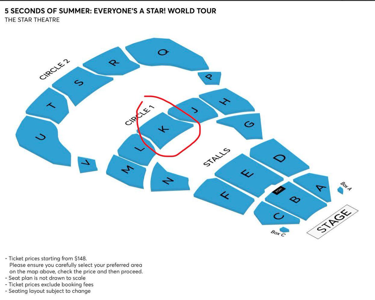 Bunnykoo2001's tweet photo. WTS 

2x side by side tix for 5 Seconds of Summer Everyone's a Star tour in SG on 3 Dec 2026

Seat section: section K (shown in photo) 
Selling @ original price @ $206 each (incl booking fee) 

DM for more details

#5SOSTOURS
#5SOSSINGAPORE https://t.co/aGv2JyQkYa