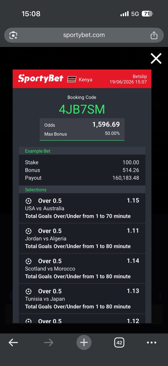 LevyKingTips's tweet photo. 𝐎𝐯𝐞𝐫 𝟎.𝟓 𝐆𝐨𝐚𝐥𝐬 𝐮𝐩𝐭𝐨 𝟖𝟎 𝐦𝐢𝐧𝐬

Sportybet code:: 4JB7SM

Boomluck 💥 https://t.co/rjHufeQxJJ