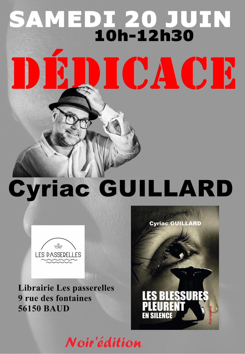 cyriacguillard's tweet photo. Samedi 20 juin, le matin, je serai à la librairie Les passerelles à Baud (56).
Jusqu'à 12h30 pétantes !
#Baud #Morbihan #Librairieindépendante #polar #rencontre #signature #roman #thriller #écrivain https://t.co/BeW6THI77p