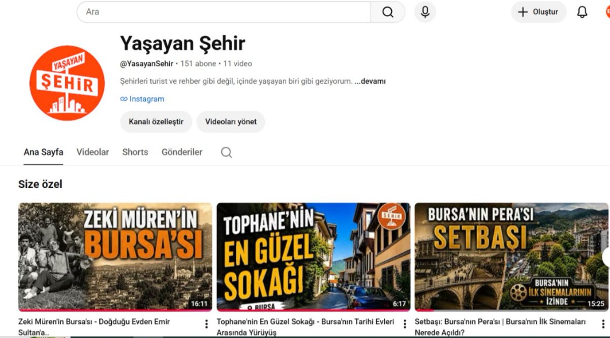casrumm's tweet photo. Bursa başta olmak üzere şehirlerin sokaklarını, mahallelerini, hikâyelerini ve kültürel hafızasını gezerek anlattığım 'Yaşayan Şehir' isimli YouTube kanalı açtım. 

İlk videoları yükledim, ilgisini çeken olursa göz atabilir.

https://t.co/Qoj0HS02IP https://t.co/x5hG5JGSyC
