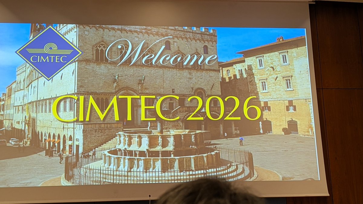 MPGomezT's tweet photo. Termina hoy el 16th International Ceramic Congress in Perugia @cimtec2026 Intensos días compartido avances en materiales ceramicos https://t.co/nGSLymZ1zI