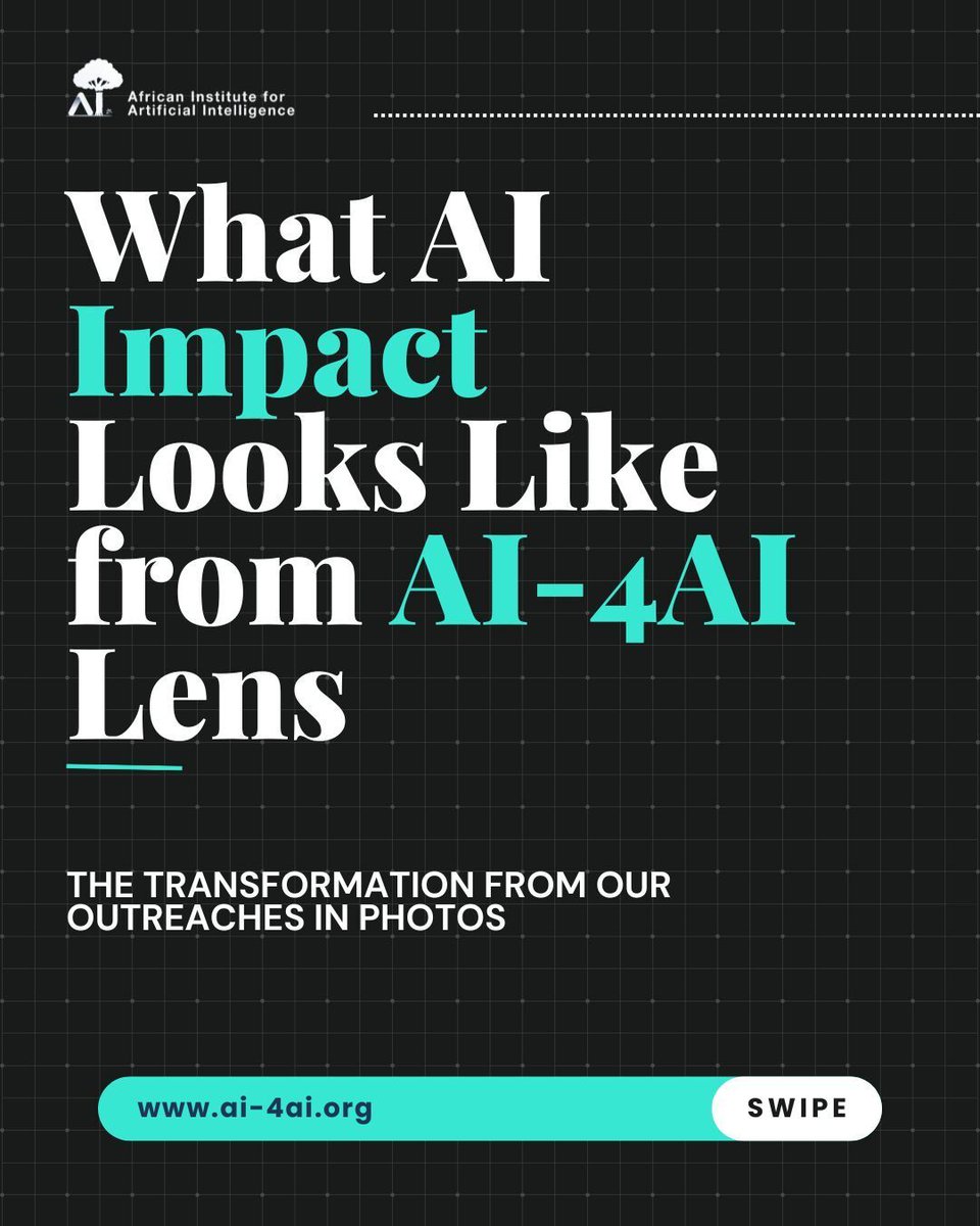 AI_4AI's tweet photo. Impact within the AI ecosystem is not only about how many people we reach.
It's about what changes when we bring one child to Africa at a time.

We're not simply creating AI users.
We're helping cultivate a generation of Africans who see themselves as contributors and leaders. https://t.co/Lk6lNaromt