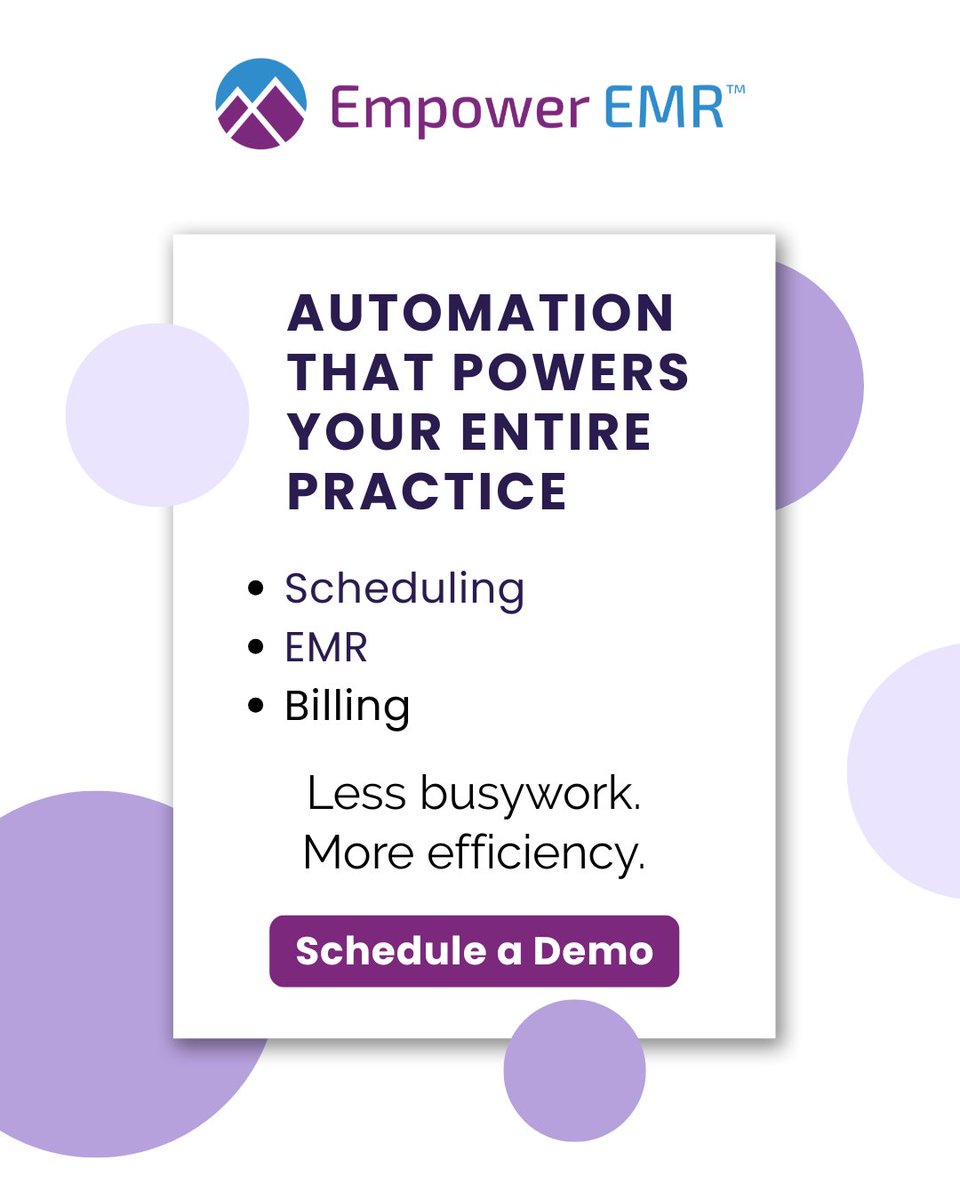 EmpowerEMR's tweet photo. Why manage everything manually when your system can do the heavy lifting? 💪

With Empower EMR Automations, every part of your clinic runs smoother - from scheduling to documentation to billing. 😎

#EmpowerEMR #PracticeAutomation #PTSoftware #ClinicEfficiency https://t.co/q0sKi52ECi