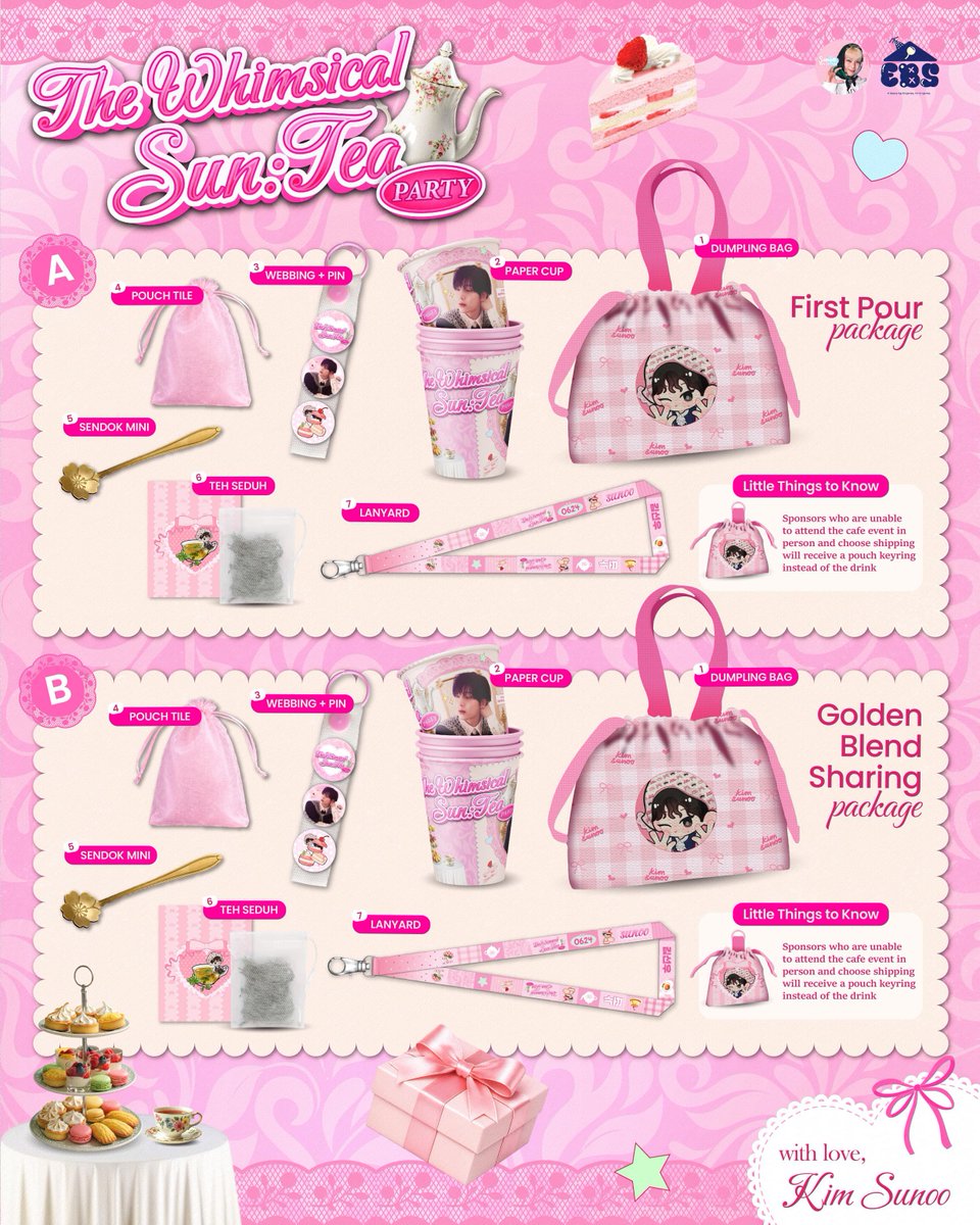 sunooprojectid's tweet photo. ☁️🎀 A closer look at our sponsor-exclusive merch!

Peek inside our tea party basket! ☕✨
Here’s a preview of the exclusive sponsor merch prepared with love for Sunoo~ 🎀

Swipe through to discover the details of each package and thank you for supporting our project and celebrating Sunoo with us 💖🌷

#SUNTEASociety #SUNOO #선우 #ENHYPEN #엔하이픈 #ENHYPEN_SUNOO #엔하이픈_선우 @ENHYPEN @ENHYPEN_members