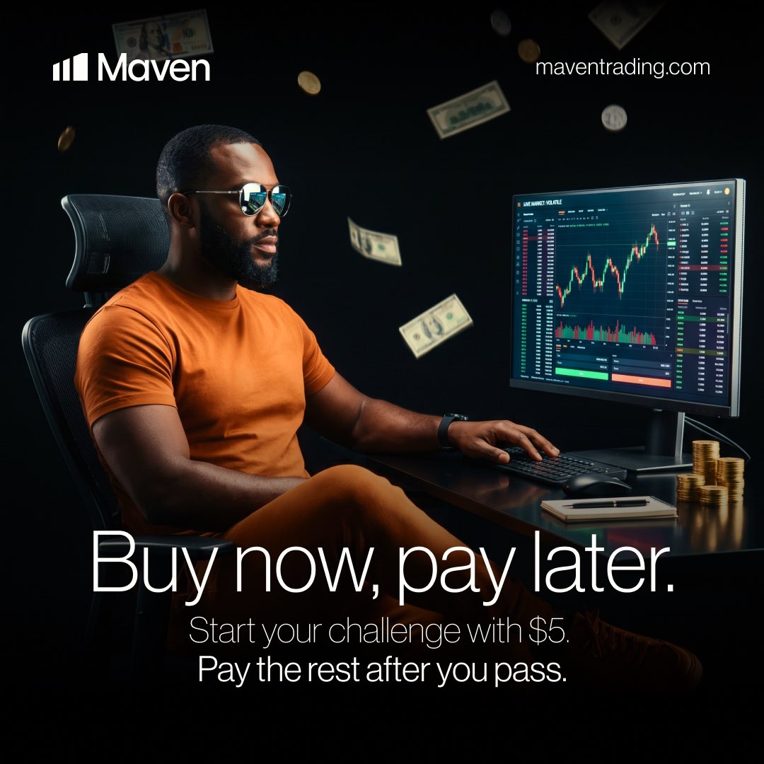 _nazatrades's tweet photo. Buy Now, Pay Later is a one-step evaluation challenge. You pay $5 upfront, trade the evaluation on a simulated account and only pay the remaining fee when you pass to unlock the funded stage.

🛑Evaluation targets 

✅4% profit target

✅10% max drawdown (static from starting balance, not trailing)

✅No daily drawdown limit during evaluation

✅News trading allowed during evaluation only.

Go for account you can afford when you pass the evaluation.