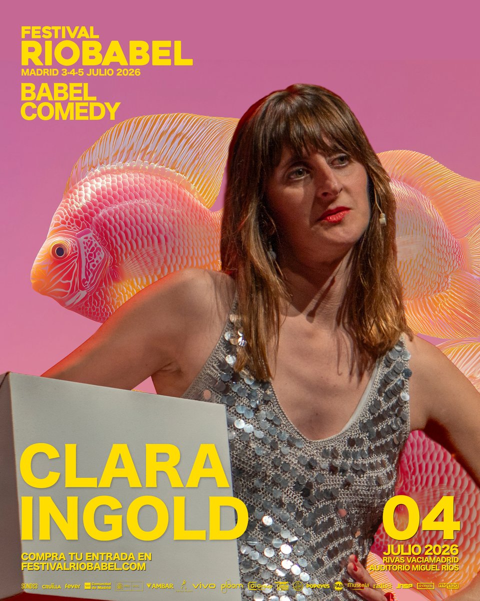 FestRioBabel's tweet photo. 🎤 @claraingold llega a Babel Comedy con un espectáculo donde el humor, la música y la autoparodia se mezclan para hablar de autoboicot, relaciones y problemas que nos implican a todos como sociedad 🤔 

No te lo pierdas en #RíoBabel2026 🤩 https://t.co/FnHZAs313A
