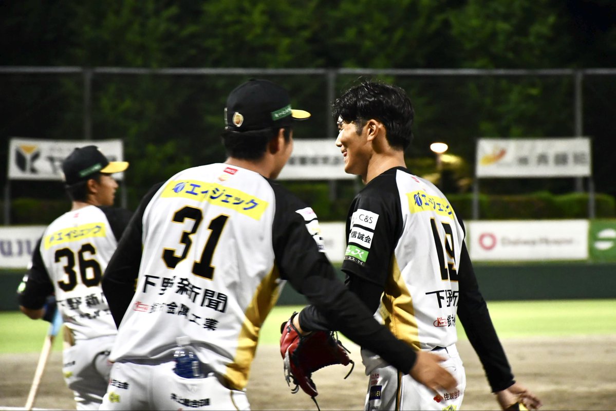 tochigi_gb's tweet photo. 【8回表】神奈川FD 10 - 10 栃木GB

#松田和真 投手がマウンドへ！走者を背負いながらも粘りの投球で無失点に抑え、流れを引き寄せる！

#栃木ゴールデンブレーブス
#10周年
#ONEHEART10th https://t.co/c5eZccsHUI