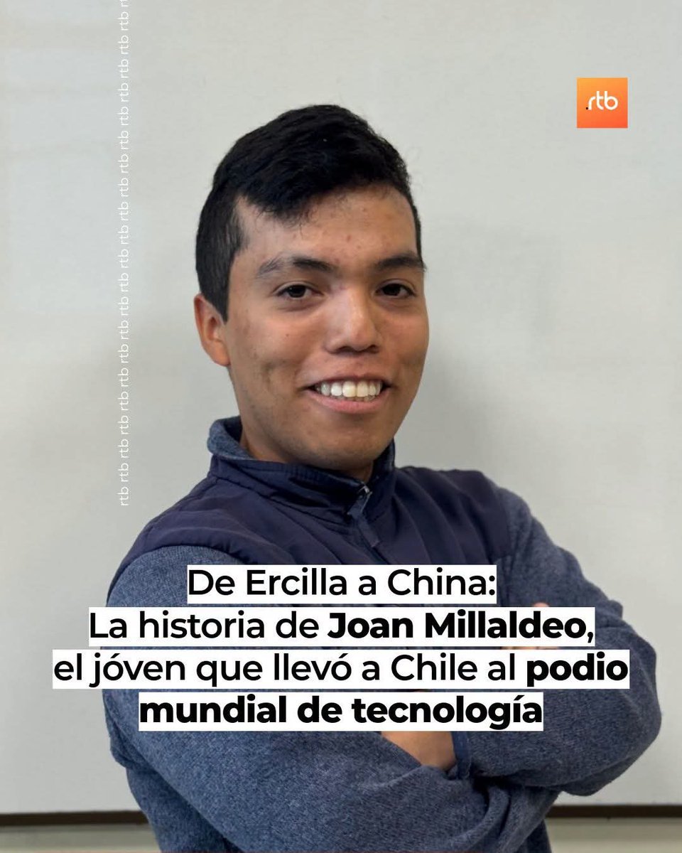aprachile's tweet photo. Felicitaciones, orgullo nacional 💪🏼🇨🇱

De Pidima a China y al podio mundial de la tecnología. Joan Millaldeo, estudiante de Inacap Temuco y oriundo de la comuna de Ercilla, logró junto a su equipo el tercer lugar mundial en el Huawei ICT Competition 2025-2026, una de las competencias tecnológicas más importantes del planeta.

Su historia comenzó en una sala de clases y terminó representando a Chile en Shenzhen, uno de los principales polos de innovación del mundo. Hoy, su experiencia se convierte en un ejemplo de que el talento y la perseverancia pueden llevar a los jóvenes chilenos a competir al más alto nivel internacional.

Lee la historia completa en https://t.co/QMM2rLgRXQ
