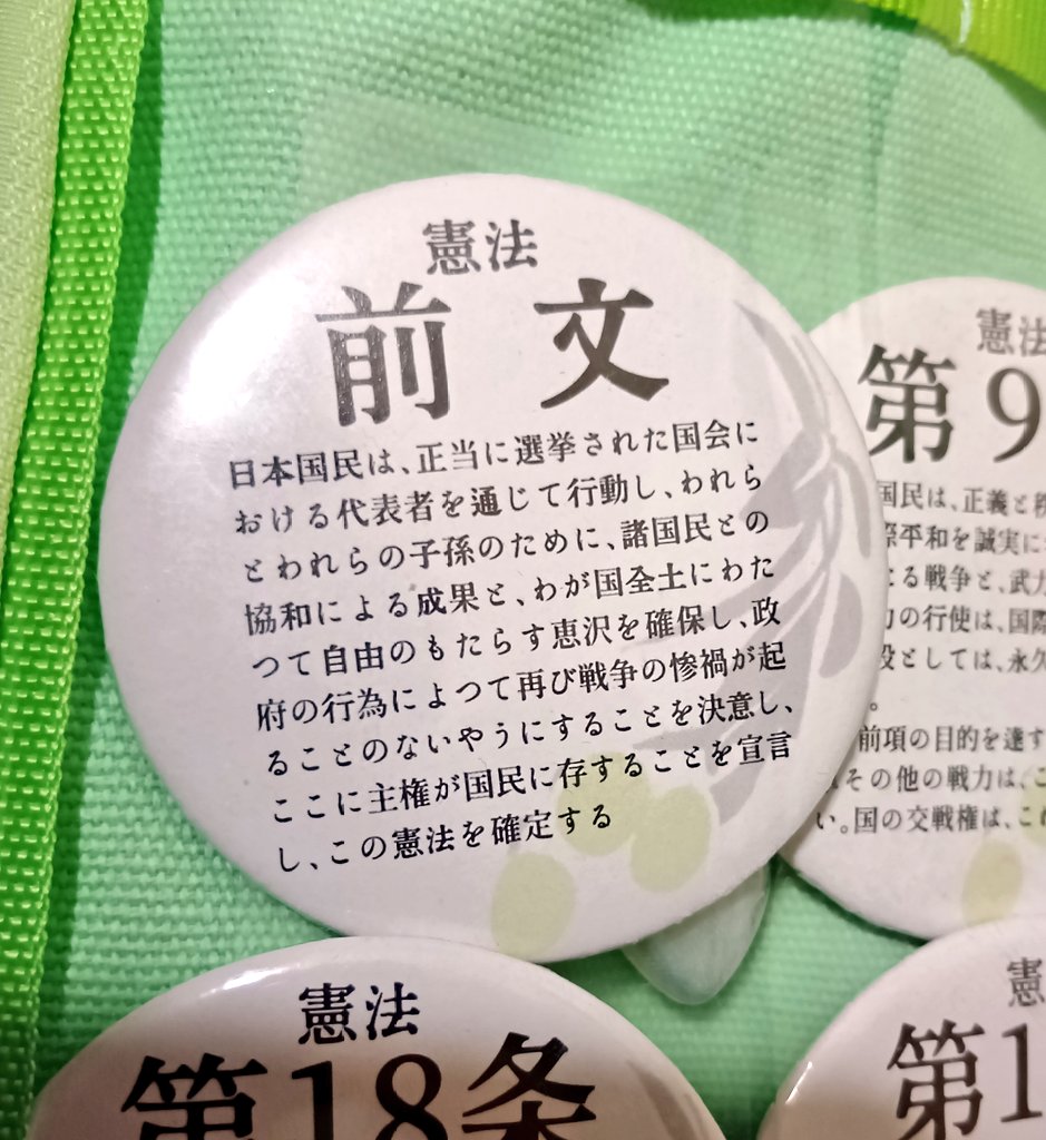 kikanshiKPT's tweet photo. 前文…
前文…素晴らしいですよね…
デモ現地で前文推しさんと語り合えて嬉しかったです…！

#憲法ガチャ https://t.co/oRJHNkoXaW