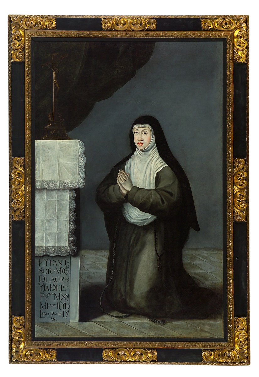 PatrimNacional's tweet photo. Sor Margarita de la Cruz, hija de Maximiliano II y María de Austria, entró al Monasterio de las Descalzas Reales para acompañar a su madre, ya viuda⛪

Allí profesó como religiosa y, a su muerte, fue enterrada bajo el sepulcro de su madre, oculta tras la Mater Dolorosa🙏🪦 https://t.co/C14JYv4Ri3