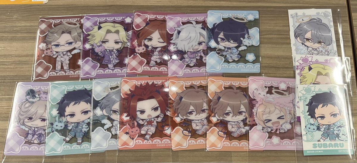 keitai_kao's tweet photo. 【交換】BROTHERS CONFLICT ブラコン キャラウムカフェ クリアカード 特典 コースター

譲) 右京 要 光 椿 梓 琉生 昴 祈織 侑介 風斗2 弥
特典 祈織 要 昴
コースター 椿 昴
求) 棗

固定手渡しor郵送
よろしくお願いいたします。 https://t.co/L6znOztKz4