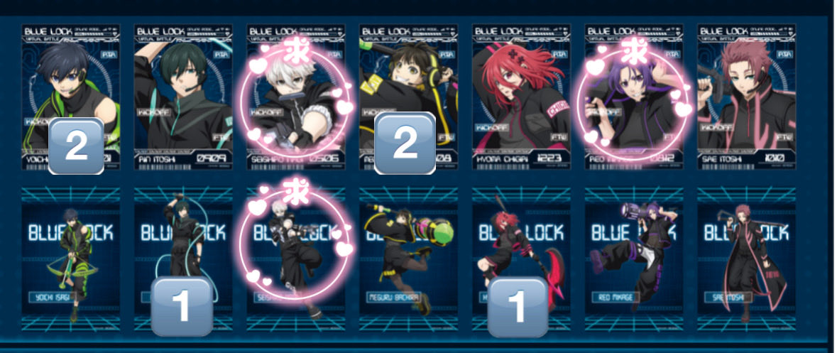 akiko_hello's tweet photo. 【交換】
ブルーロック FavoteriA ファボテリア Virtual Battle バーチャルバトル  特典

求:R凪 R玲王 N凪

譲:潔 蜂楽 凛 千切

Rをお譲りいただける場合比率違い可(凪優先です)
都内お手渡し 郵送可
検索からもお気軽にお声かけください https://t.co/q29vTHG3WC