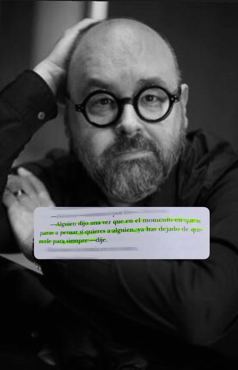 Cementedelibros's tweet photo. Hoy se cumple un nuevo aniversario de tu partida, Carlos Ruiz Zafón, y aunque el tiempo siga avanzando, hay ausencias que nunca dejan de sentirse.
Te fuiste demasiado pronto, pero dejaste algo que muy pocos escritores consiguen: un universo capaz de sobrevivir a su creador. ❤️‍🩹 https://t.co/89g78ylqgV