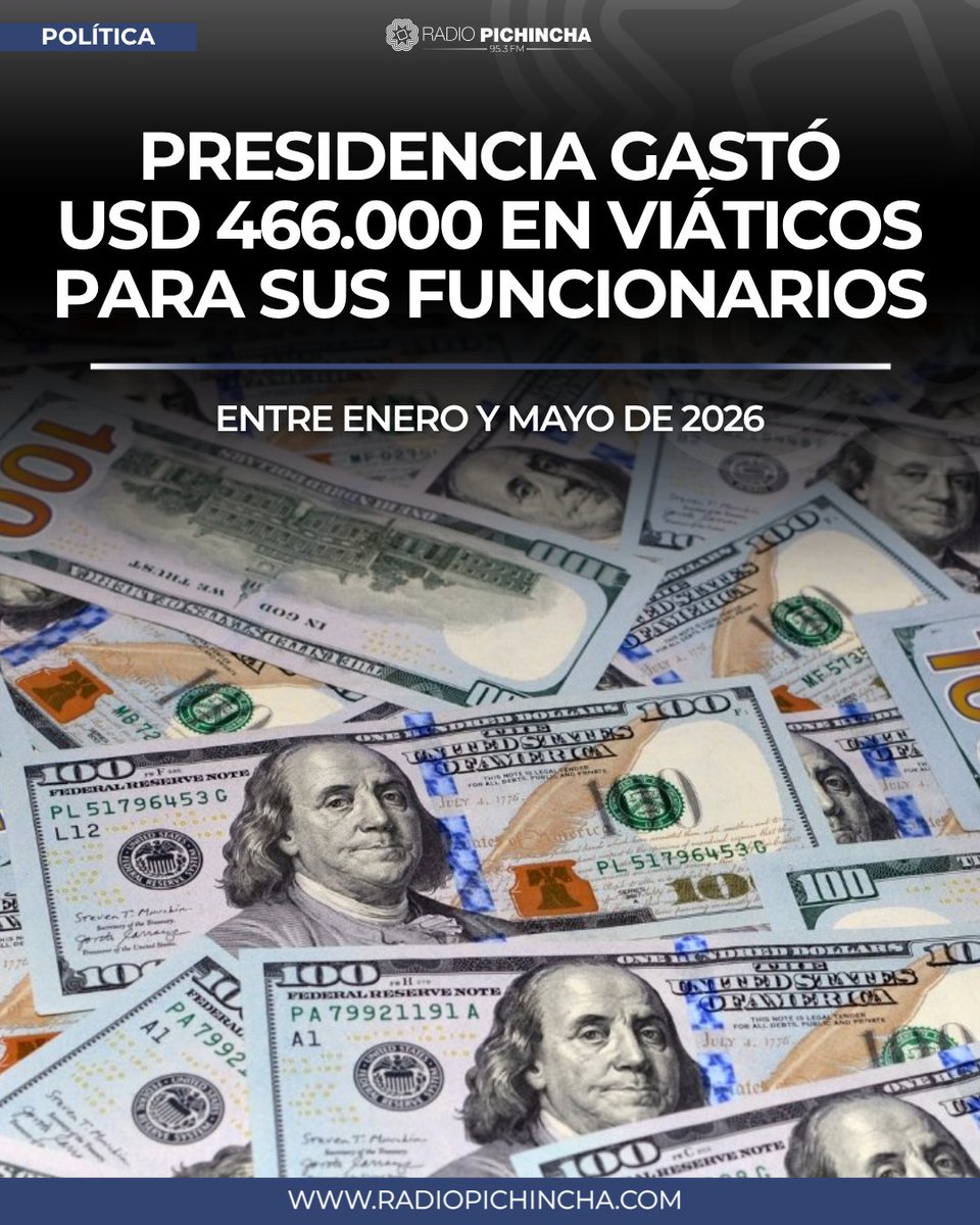 radio_pichincha's tweet photo. 🏛️#Política | Son más de 1.300 trámites presentados en los primeros cinco meses del año. El Mandatario estuvo al menos una vez al mes en los Estados Unidos.
#LaRadioDeLasNoticias
Los detalles⤵️
https://t.co/zYayVluy0D https://t.co/zJje1jighm