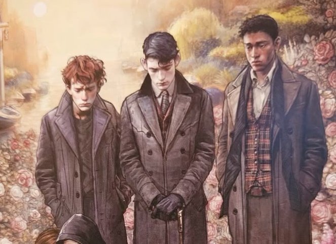 wolfeswylan's tweet photo. I love how in both universes there is bascially the same height difference between these three. I love my short king Wylan Van Eck (he is tall compared to me but he is short in comparison to them!) https://t.co/KXdus3UsXu
