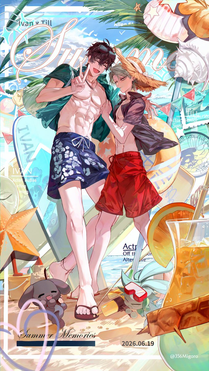 356migoro's tweet photo. #ivantill Summer with Sunbae! https://t.co/juquatLyUh