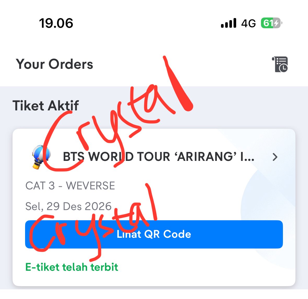 paucific's tweet photo. guys tolong dibaca ya🥹

WTS BTS ARIRANG JKT DAY 3 

- CAT 3 (2 TIKET)
- Harga 2.850.000 / TIX 
- Diurus sampai jadi tiket, nanti ketemuan di venue 
- Kalo mau ketemuan boleh banget kalsel sekitar banjarbaru / martapura ya

✅ FULLPAYMENT ONLY

serius bisa langsung dm aku ya✨ https://t.co/uCxqQZnybl