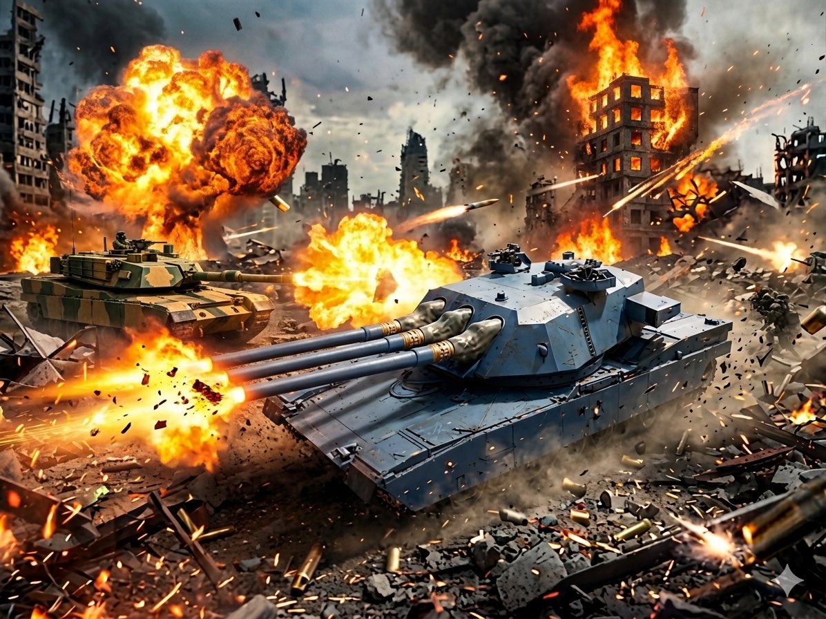 何？ 日本の新型戦車だと？ あれが噂の26式か・・ よし、全火力を