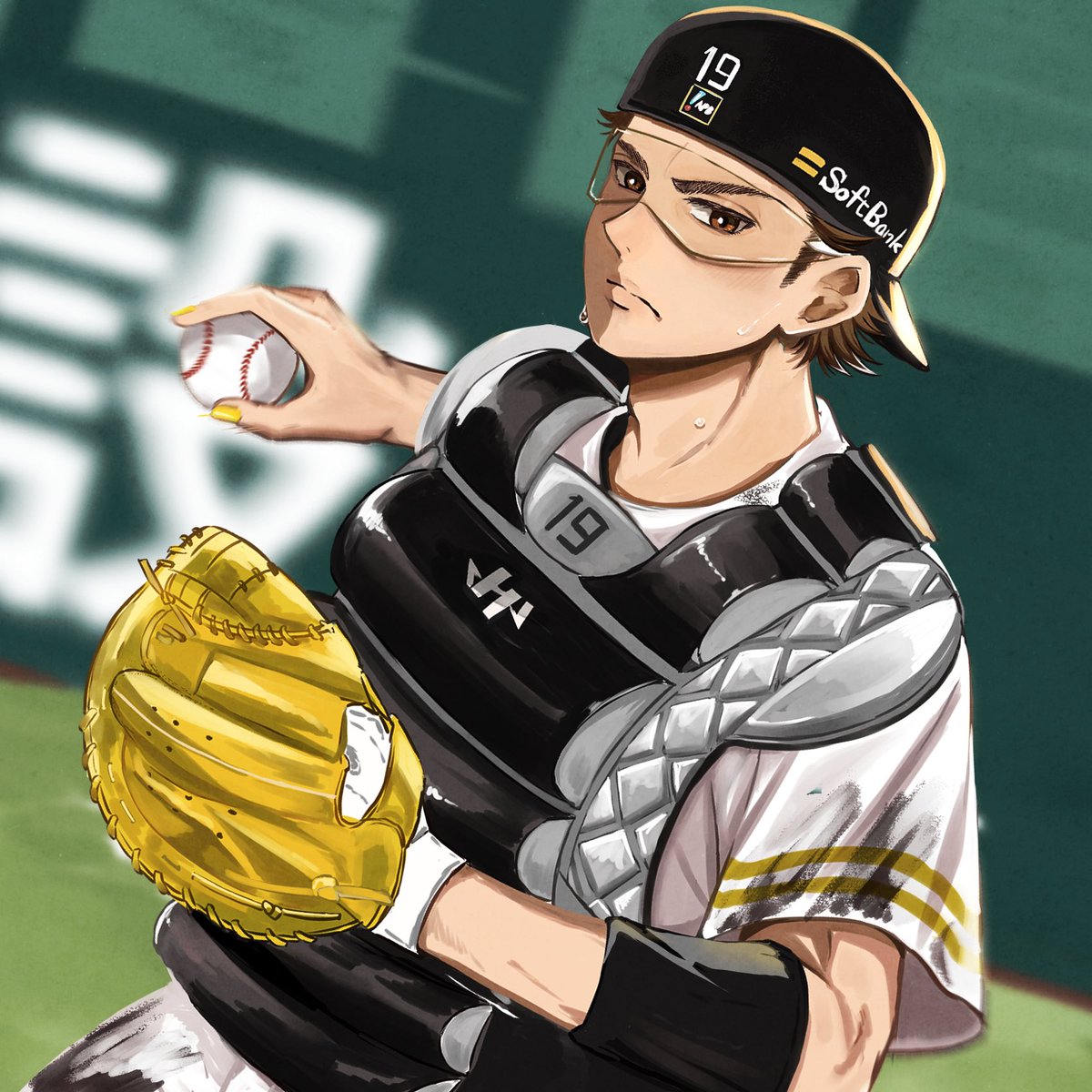 daifuku_aod's tweet photo. 再掲です。
御幸は甲i斐選手参考にしたからこの番号にしてたんだと思うのですが、沢村はちょっと忘れました。 https://t.co/B5CBIPGbwJ