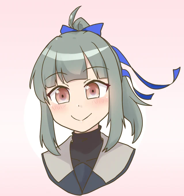 ロマンスの日に青いものをといえば、うちのばりさんは時系列的が最近のものだと海色リボンを装備しています