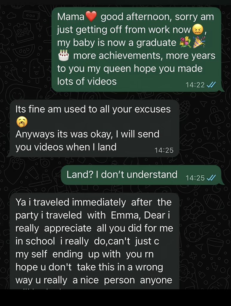 unoyepascal's tweet photo. Later they'll say men are the problem
This not just human🥹💔 https://t.co/xHt3T0cvrZ