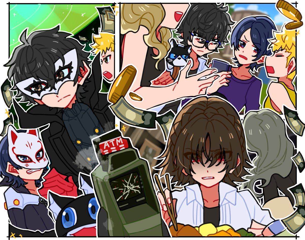 maitakepasuta's tweet photo. ┈┈✧━━━━━━━✧┈┈
  　　　　【6/19】
  　　　「役立たず」
┈┈────────┈┈
#あの日のP5R https://t.co/yeg12BAUKJ