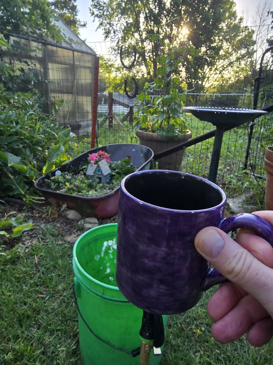 MrStaceyDavis's tweet photo. Work Harder, Not Smarter

Sometimes. 

My morning don't need to be spent at the gym.

Coffee on the patio.

Farmer's Carries of 5 gallon buckets of water to the new bushes out front...

....even though I have the hose.

Curls on the way.

Asian Squats while slowly soaking pouring https://t.co/Umkw5wjL7j