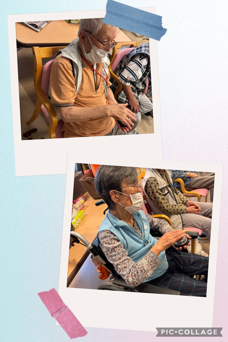 mediday2020's tweet photo. レクリエーションの時間に
端に座っているご利用者様に
ベルを鳴らすお手伝いをしていただき
スタッフと一緒に
盛り上げてもらっています- ̗̀  🔔   ̖́-
とても真剣です👀✨

 #通所リハビリ
 #国分中央デイケア
 #レクリエーション
 #レクの裏側 https://t.co/1xWuLPQNcF