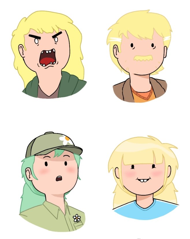 Jeddington2005's tweet photo. More w.i.p Some fionna's lookalikes and some ups delivery drivers #adventuretime #fionnaandcake https://t.co/Fg0UmcO3fT
