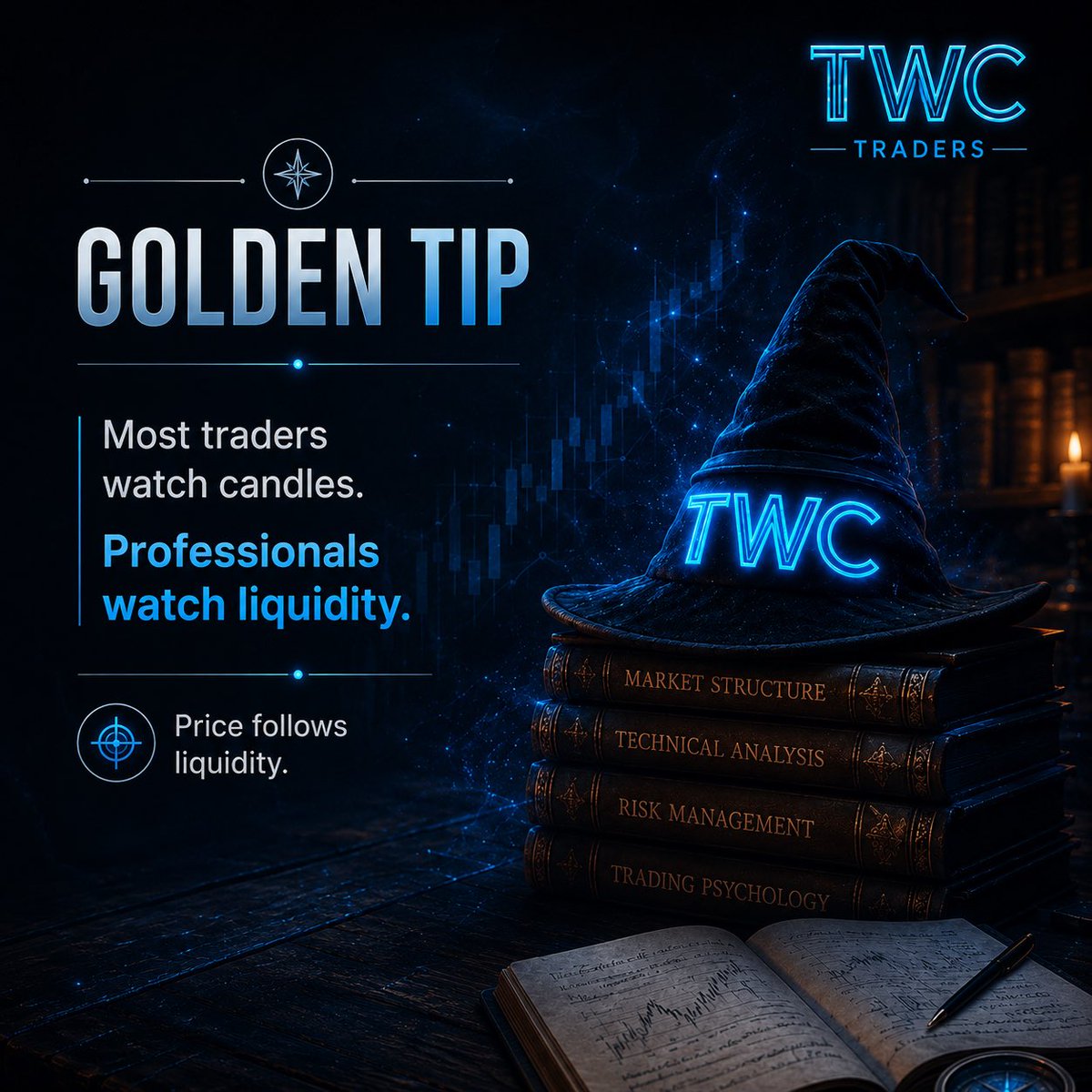 LstWizards's tweet photo. Most traders watch candles.

Professionals watch liquidity.

Price doesn’t move randomly it seeks liquidity.

Once you understand where liquidity rests, market movements start making much more sense.

#Trading #Liquidity #PriceAction #SMC #ICT #Crypto #TWCTraders https://t.co/uBEbUyq9xA