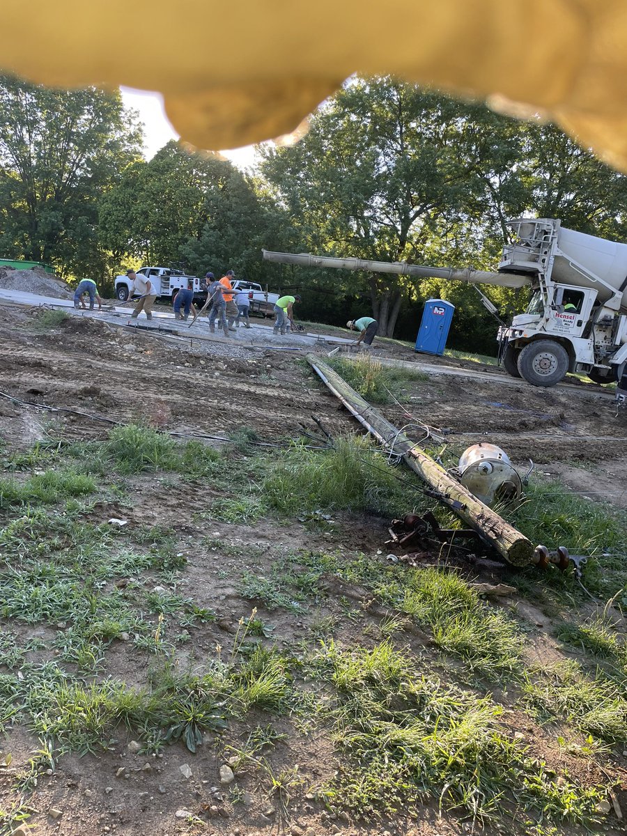 AEPOhio's tweet photo. NORTHWEST COLUMBUS UPDATE: Crews restored power to all affected customers at 7:45 a.m. A cement truck backed into a power pole, causing the outage. Thank you for your patience as crews worked as quickly as they safely could to get the lights back on. https://t.co/ye8lhrEtT7