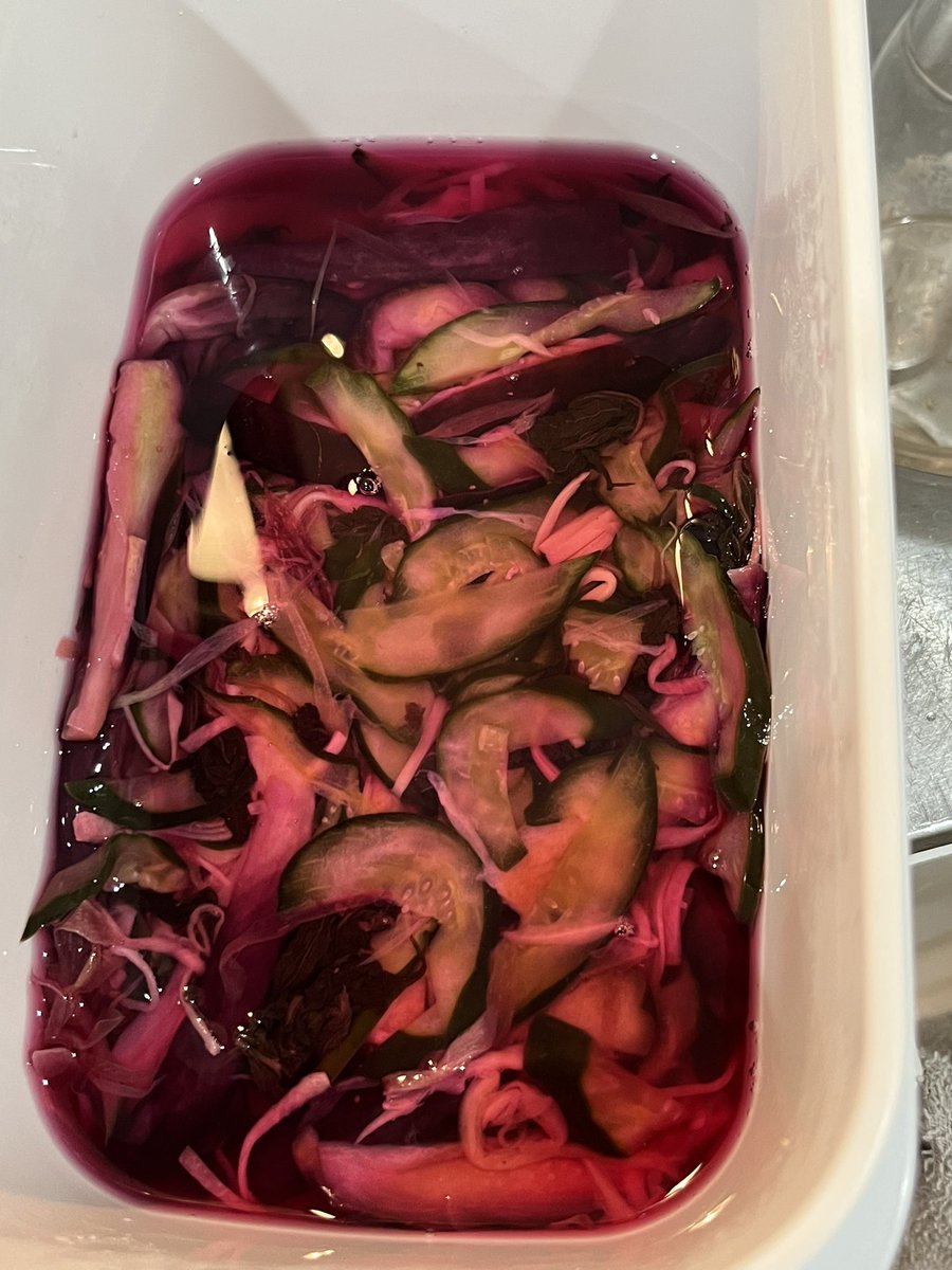 rusasan0513's tweet photo. 昨日仕込んだ柴漬けを絞って刻み、削って醤油を回しかけた鰹節と共にごはんに乗っけてたっぷりの番茶
夏を感じる… https://t.co/8VR5lgKHwU