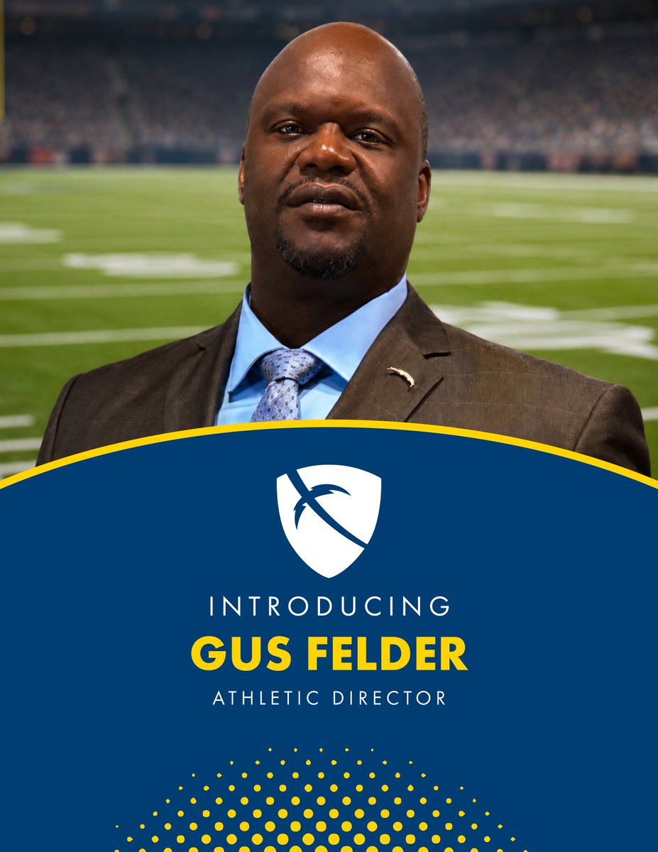 ELCAChargers's tweet photo. Welcome Gus Felder as ELCA’s new Athletic Director! 
Coach Felder brings experience from Nebraska, Georgia Tech, Miami, Georgia, and the Carolina Panthers. We're excited to see how God will use him to strengthen our athletic program and invest in our student-athletes. https://t.co/rjBfuzUokP