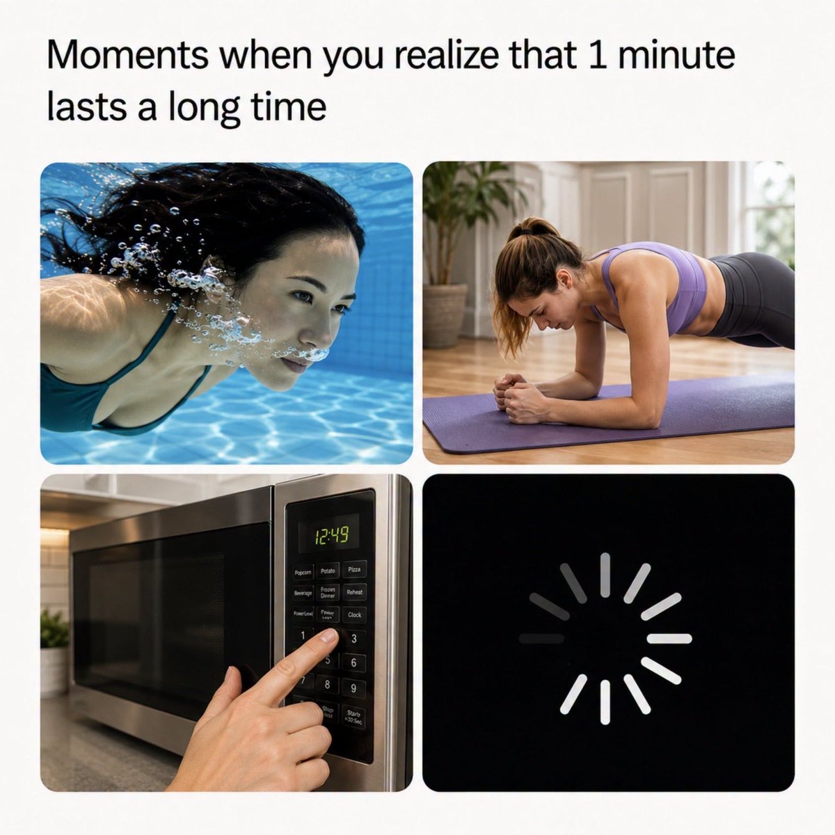 The_Designnn's tweet photo. One minute in real life: gone before you notice. ⏰😂 https://t.co/nLlWAFZHP0