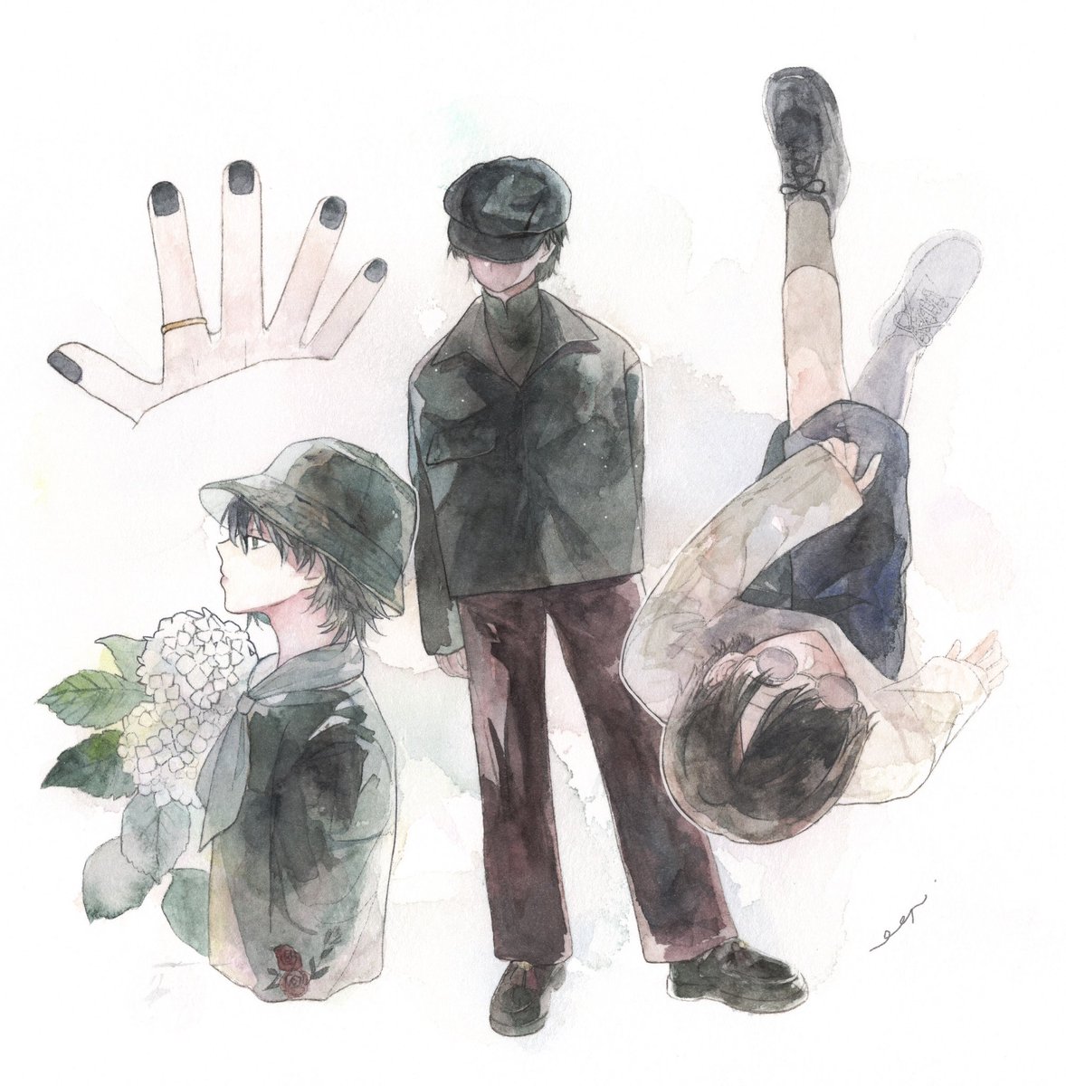 LiiiLpon's tweet photo. 水彩のさぎょかて https://t.co/UUisWVSUyY