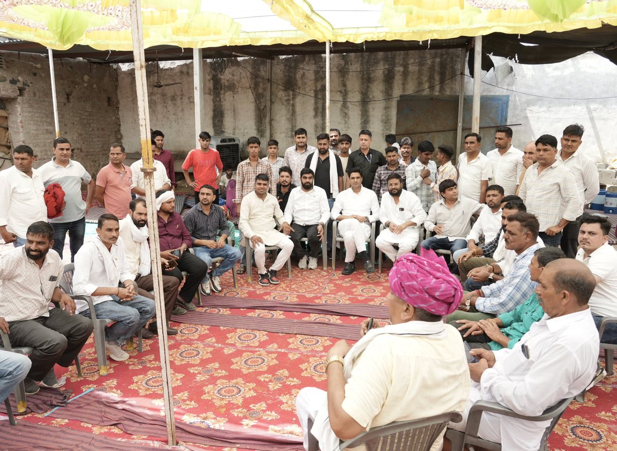 DrVikasAjmer's tweet photo. आज भीलवाड़ा जिले की आसीन्द विधानसभा क्षेत्र के ग्राम भादवो की कोटड़ी में श्री उमराव जी, भाई रामराज गोदारा जी के परिवार में आयोजित कार्यक्रम में शामिल हुआ।

इस दौरान कांग्रेस नेता श्री वाजिद खान चीता जी, शाहपुरा प्रधान प्रतिनिधि श्री धर्मराज जाट, जिला परिषद सदस्य प्रतिनिधि रामदयाल जी (RD), श्री कैलाश डुंडी जी, श्री नारायण लाम्बा जी, एडवोकेट परमेश्वर बाना जी, सरपंच हरिराम जी, श्री सत्यनारायण दूँगा बालापूरा, सुरेश मामा सराणा, राकेश डिया जी, राजेंद्र ताखर जी, भाई सुरेश, सुरेंद्र जी, भाई राजू किशनपुरा, ब्रह्मा राम जी बहादुरपुरा सहित साथी गण उपस्थित रहे।