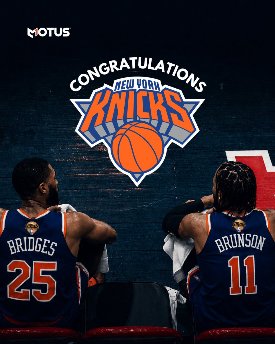 motusone's tweet photo. Big moments. Big energy. Big congratulations. 🏀🗽

The New York Knicks have given their fans plenty to celebrate this season. Congratulations on reaching this milestone, we’re excited to see what comes next. https://t.co/A69Ie4agw0