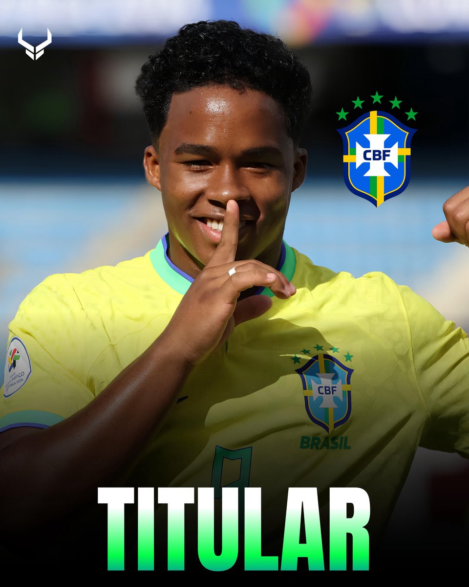 FabrizioFauno's tweet photo. 🚨 OFICIAL: Carlo Ancelotti confirma que Endrick será titular en el partido de Brasil ante Haití.

El técnico italiano ha dado el OK definitivo para que el joven brasileño juegue de inicio en el partido de esta noche. 🇧🇷

La Federación Haitiana ya ha enviado los documentos del préstamo temporal. 🇭🇹