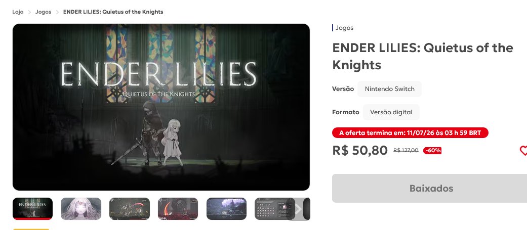 Katzedan's tweet photo. obligatory reminder que Ender Lilies é PEAK puro então seja no Switch, PC ou outra plataforma, COMPREM!!!! https://t.co/Fxxe1a3cbZ