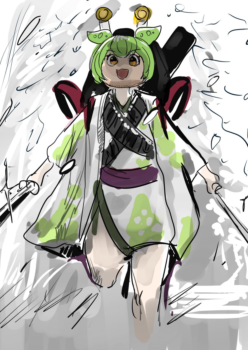 ずんだもん 「(やめなかったやつ)」|まんさきのイラスト