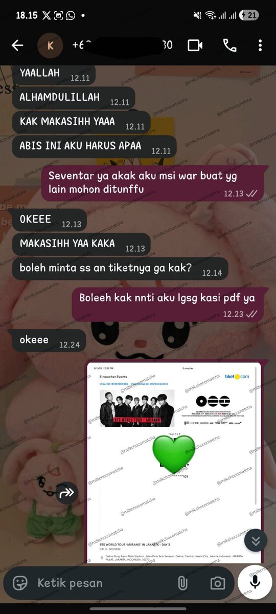 milkchocomatcha's tweet photo. Cust 4 - BTS Weverse Presale (19 Juni 2026)
Day 3 - Cat 3 - 1 Tix https://t.co/3Lc99Q3oNd