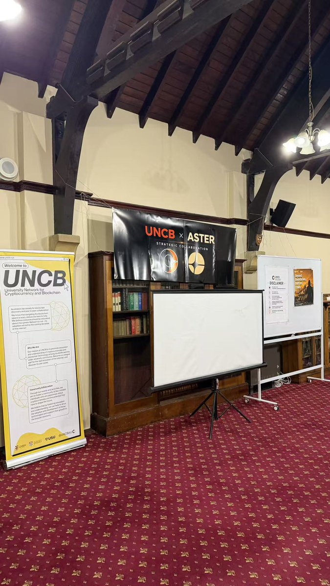 UNCBUSYD's tweet photo. 📍Tonight at the University of Sydney
Thanks @Aster_DEX @Ccweb3hub @Leonard_Aster give us opportunity 
Hosted by UNCB (University Network for Cryptocurrency and Blockchain), the official blockchain student community at USYD, together with Aster, we brought together students from diverse backgrounds for an evening of insightful discussions, networking, and Web3 exploration.

From sharing ideas on on-chain trading and blockchain innovation to enjoying pizza, zongzi, and exclusive giveaways, tonight was about more than crypto—it was about building a stronger student community.

Thanks to everyone who joined us and made the event such a success. More educational events, workshops, and networking opportunities are on the way.

See you at the next UNCB event! 🚀

#UNCB #USYD #UniversityOfSydney #Blockchain #Web3 #Crypto #Aster #StudentCommunity