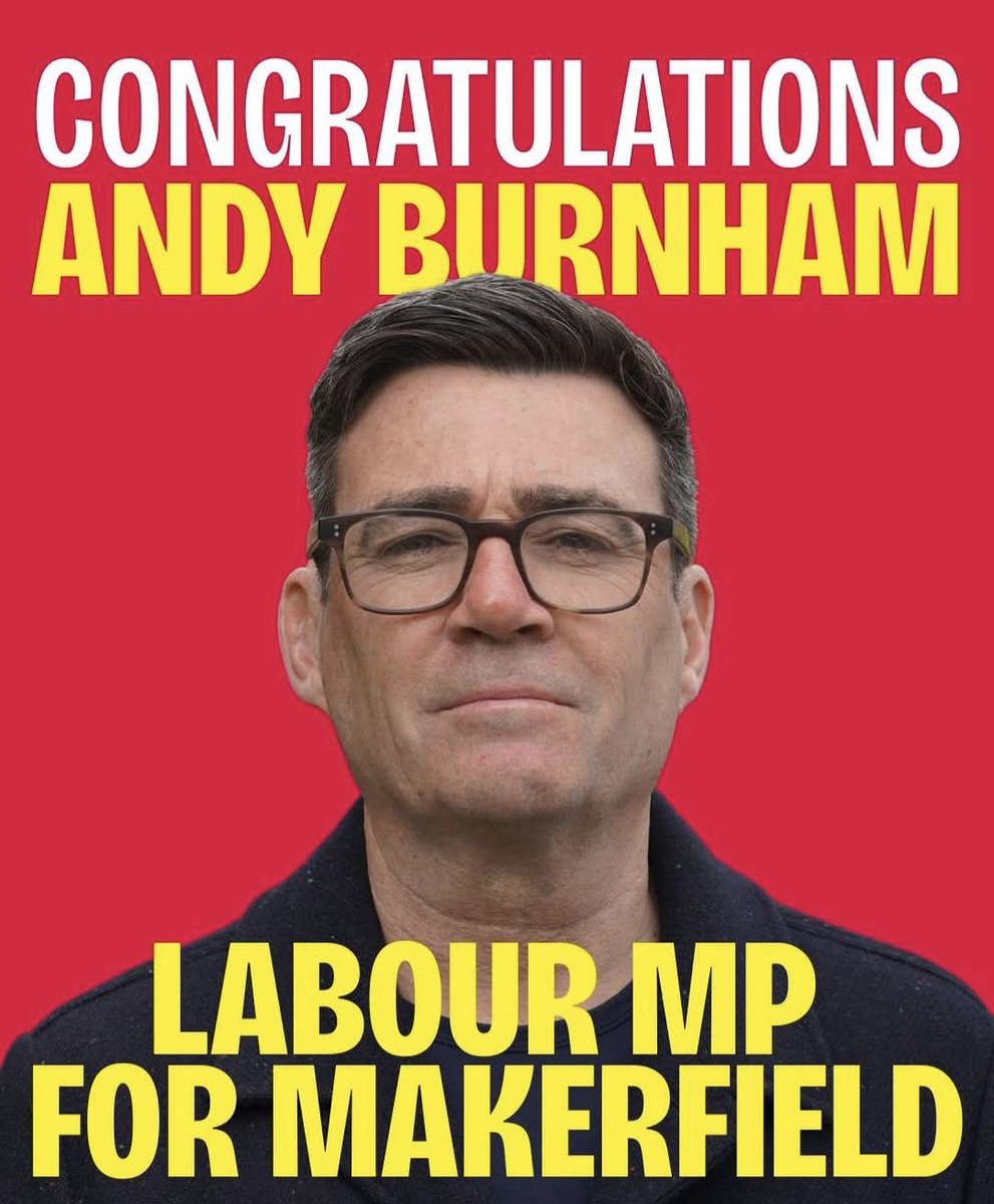 lilmonalisa72's tweet photo. Congratulations Andy Burnham! Faith restored in human nature!๐โค๏ธ #kingofthenorth #andyburnham #makerfield #andyforus https://t.co/nrFwK9hj7I