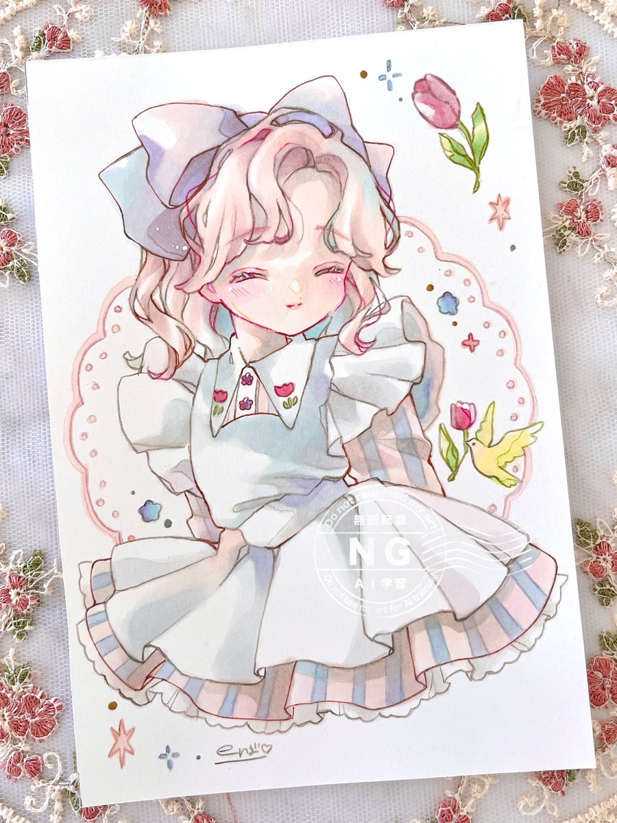 🌷💠🕊️ #botanical_garden2 #コピック