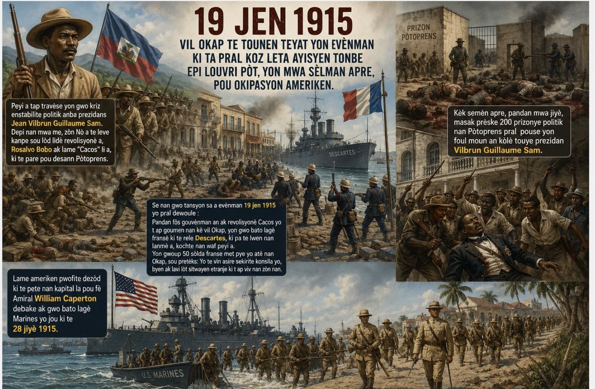 agrikol255's tweet photo. 19 jen 1915 - Cap-  Haïtien https://t.co/Gv7QlCqNy7