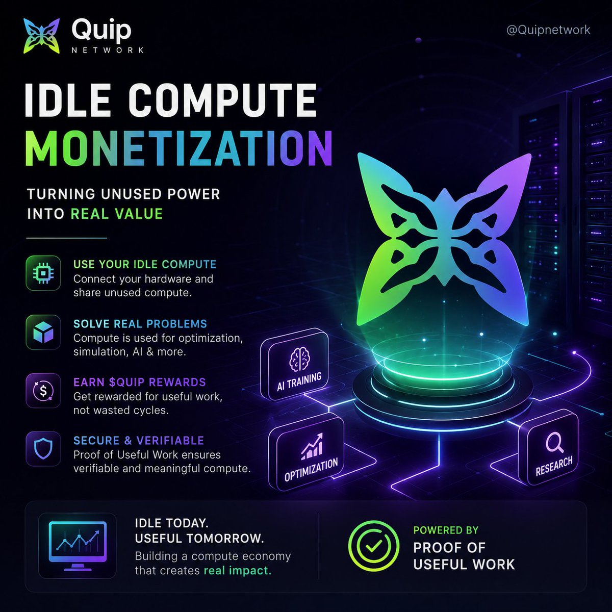 Idle Compute gQuip X Family 💪🌱 Idle hardware could become the next Web3 income layer ...