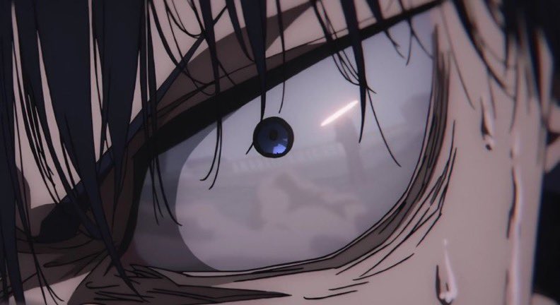 miyarah_'s tweet photo. no puede ser se puede ver el reflejo de sukuna en los ojos de megumi https://t.co/mzGHs2h1IP