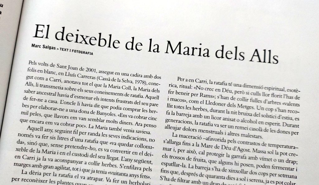 MarcSalgas's tweet photo. Volia titular l'article sobre en Carri 'L'home que xiuxiuejava a les plantes' però no m'hi cabia. Demà presentem el nou número de la revista Gavarres a Cassà. https://t.co/05FOEGRZc4