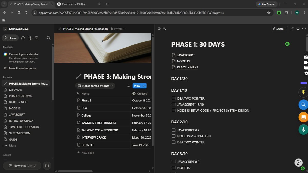 Sahnawaz_7's tweet photo. Day 0/100

Starting a public challenge to get a Software Developer role in 100 days.
#developer

Will share daily updates on: • DSA • Projects • Job applications • Interview prep
No motivation posts. Only proof of work.
#100DaysChallenge #BuildInPublic #MERNStack #OpenToWork https://t.co/H3LhJ6rtny