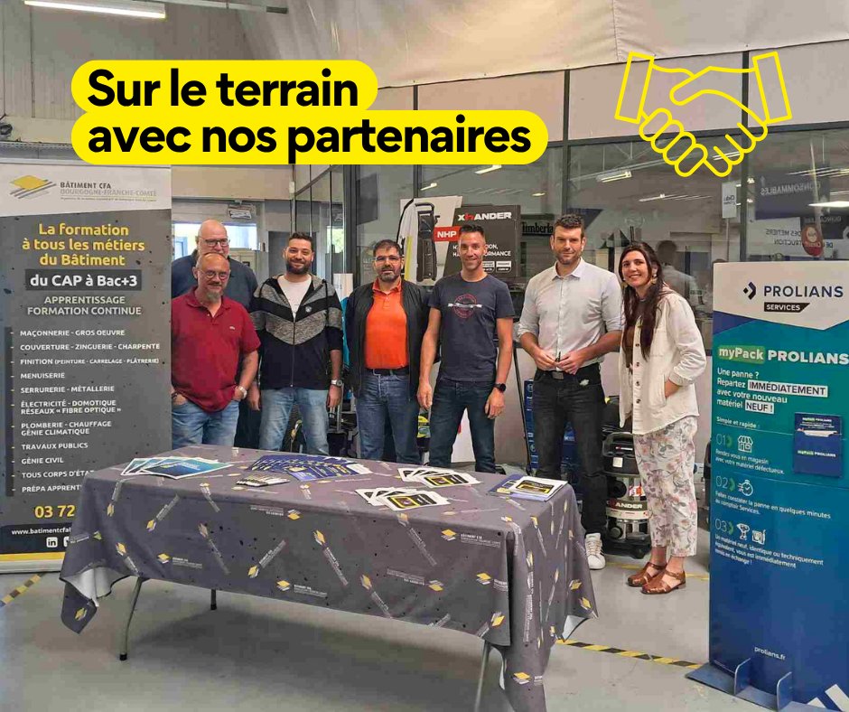 BATIMENTCFA_BFC's tweet photo. 🔧 [SUR LE TERRAIN AVEC NOS PARTENAIRES] ☕️
Cap sur Nevers pour notre site de #Marzy, pour participer à un petit-déjeuner dédié aux professionnels de la #plomberie chez notre #partenaire PROLIANS📷 🤝
#formation #apprentissage #cfa #bâtiment https://t.co/cdwBbDpJku